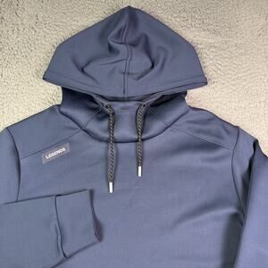 Legends Hawthorne Tech Hoodie Mens Large Blue Pullover Drawstring Performance